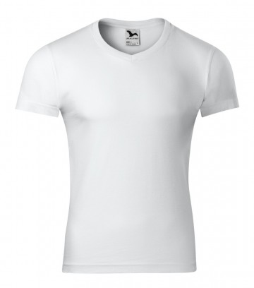 Malfini 146 Slim Fit V-neck white