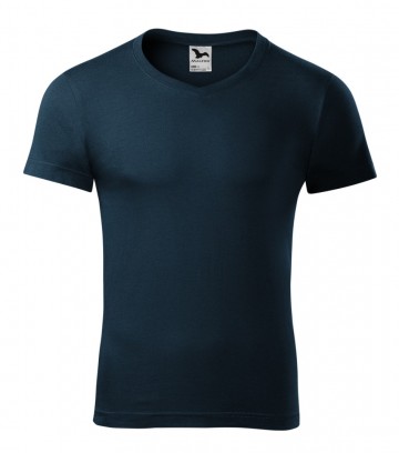 Malfini 146 Slim Fit V-neck navy blue