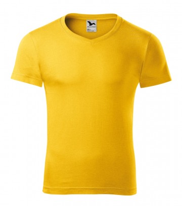 Malfini 146 Slim Fit V-neck yellow