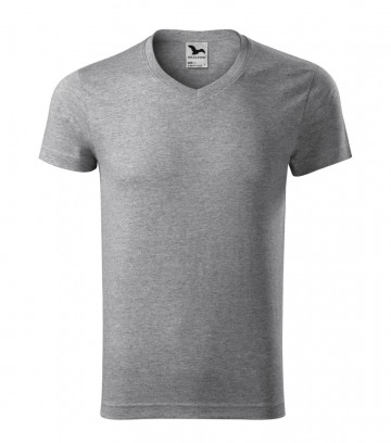 Malfini 146 Slim Fit V-neck dark grey melange