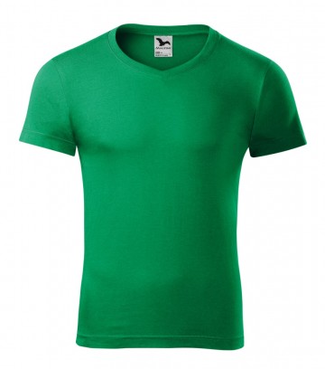 Malfini 146 Slim Fit V-neck kelly green