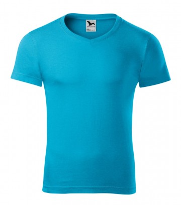 Malfini 146 Slim Fit V-neck atoll blue