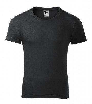 Malfini 146 Slim Fit V-neck ebony grey