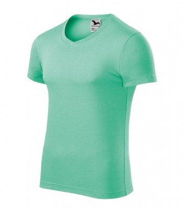 Malfini 146 Slim Fit V-neck mint side