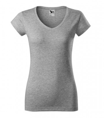 Malfini 162 Fit V-neck dark grey melange