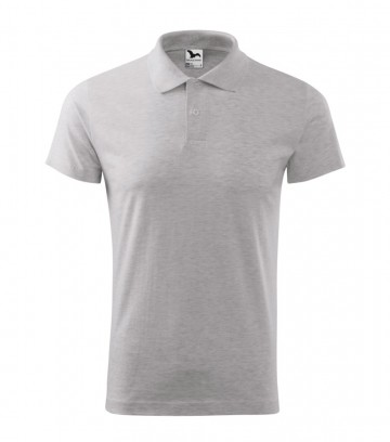 Malfini 202 Single J polo ash grey melange