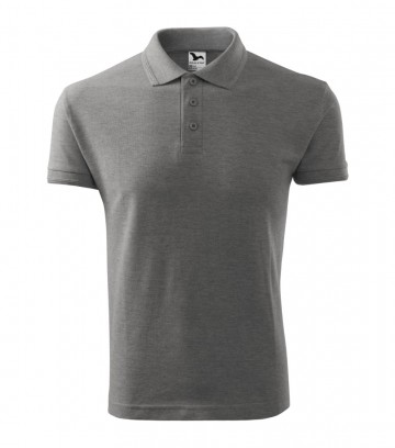 Malfini 203 Pique polo dark grey melange
