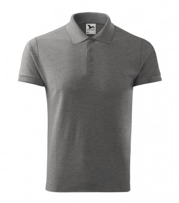 Malfini 212 Cotton polo dark grey melange