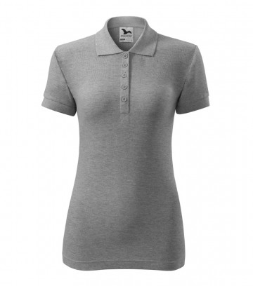 Malfine 213 Cotton polo dark grey melange