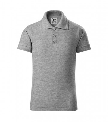 Malfine 222 Pique polo dark grey melange