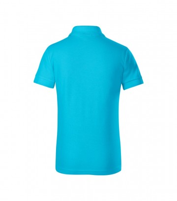 Malfine 222 Pique polo blue atoll back