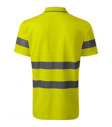 Rimeck 2V9 HV Runway polo fluorescent yellow back
