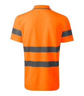 Rimeck 2V9 HV Runway polo fluorescent orange back