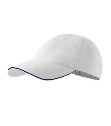Malfini 306 Sandwich 6P cap white