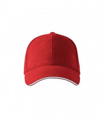 Malfini 306 Sandwich 6P cap red front