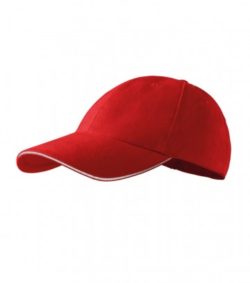 Malfini 306 Sandwich 6P cap red