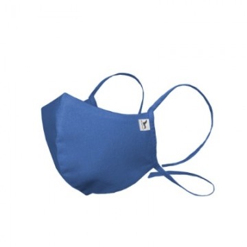 399 Boat Curved face mask unisex blauw