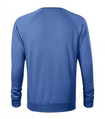 415 Merger sweatshirt men sweatshirt blue melange achter