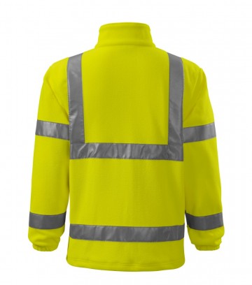 Rimeck 5V1 HV Fleece jacket yellow fluorescent back