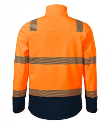 5V3 HV Drop Unisex softshell jack fluor oranjeachter