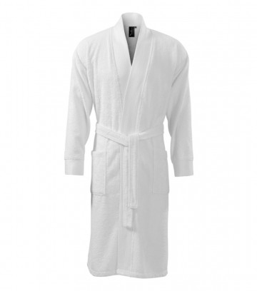 Malfini 953 Bamboo bathrobe white