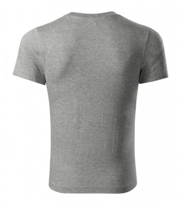 Piccolo P74 Peak T-shirt dark grey melange back