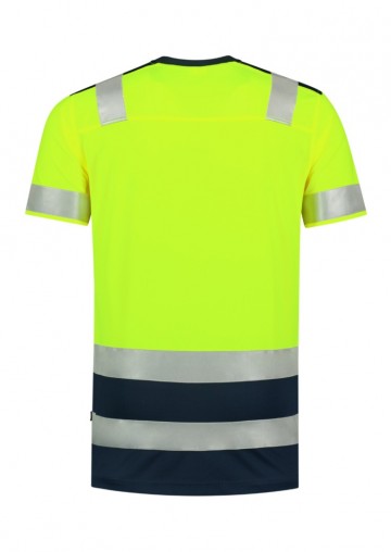 T01 High Vis Biocolor T-shirt back fluorescent yellow back