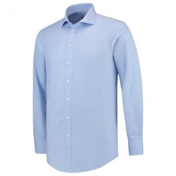 23 Fitted stretch men's Poplin shirt TC blue site
