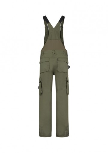T67 Bib & Brace Twill Cordura work pants army back